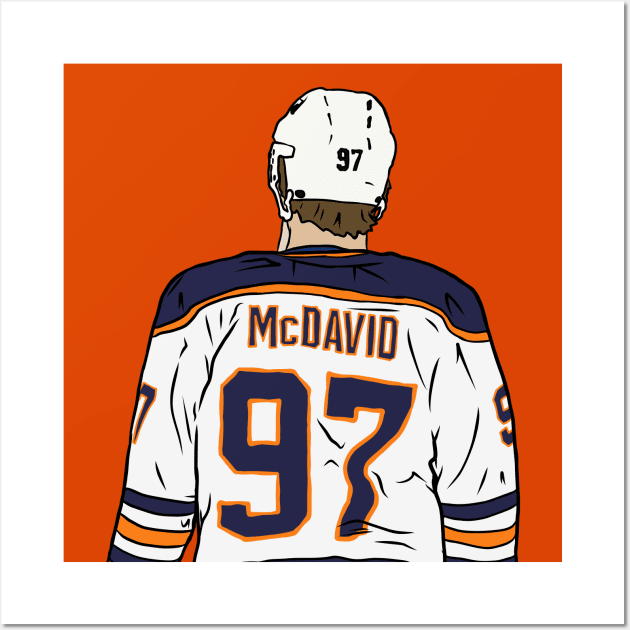 Connor McDavid Back-To Wall Art by rattraptees